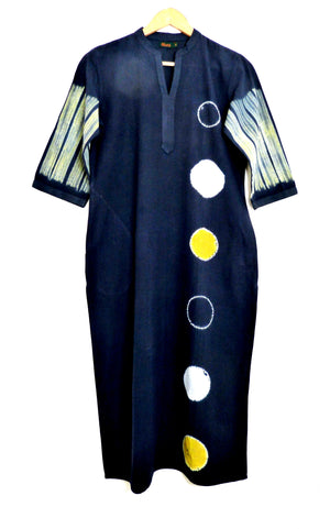 The Mura colour pop kurta in Yellow - indigo - 1