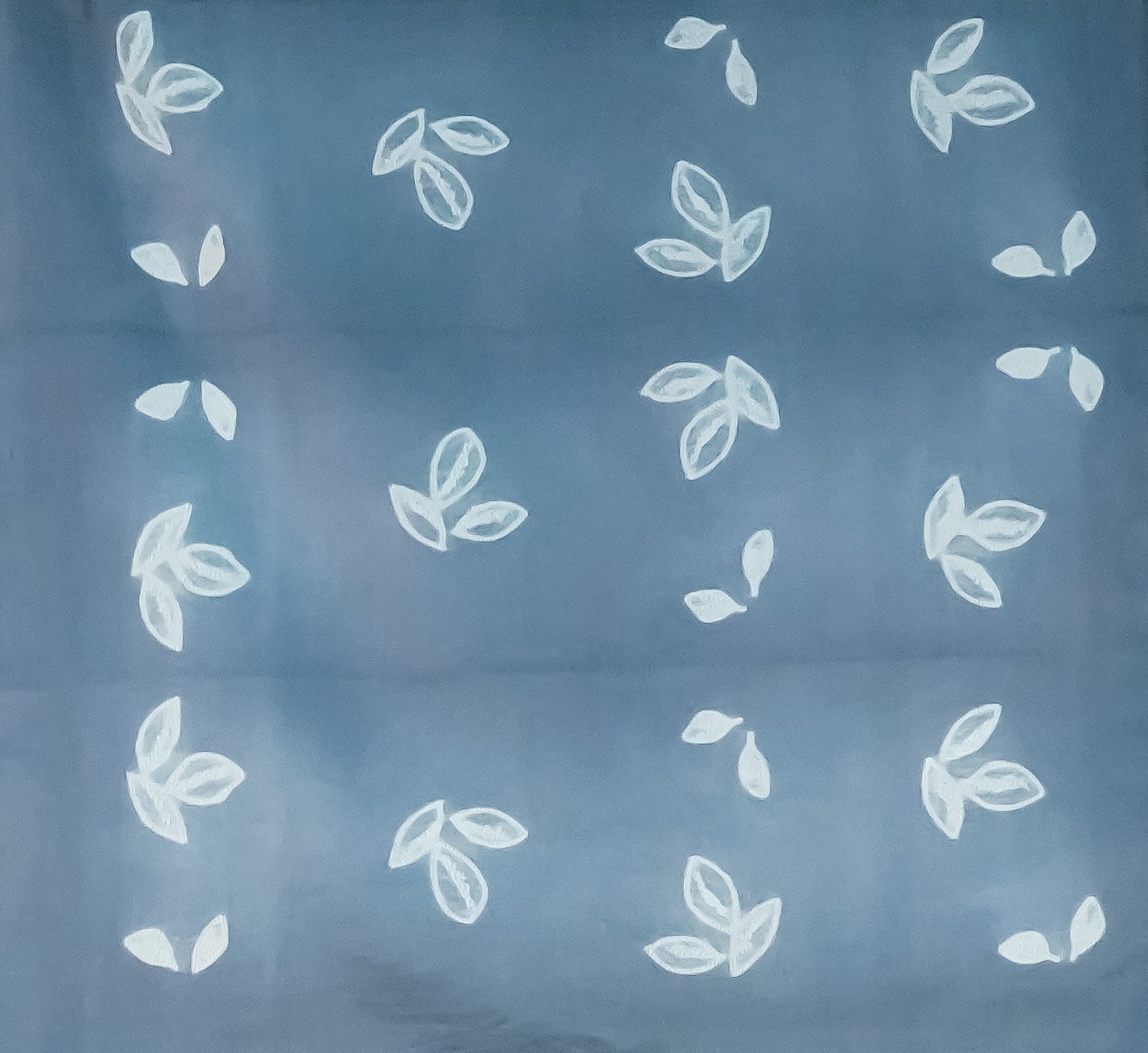 Grey Shibori Chanderi Fabric with Sleeves - Sleeve
