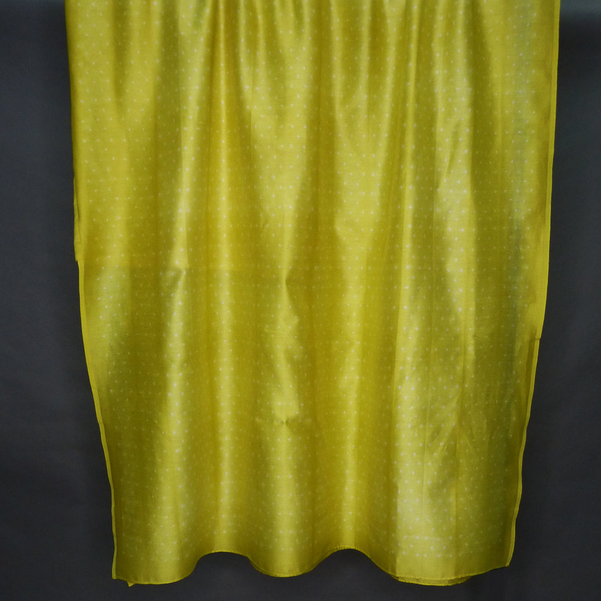 Yellow chanderi shibori kurta piece with sleeves - 2