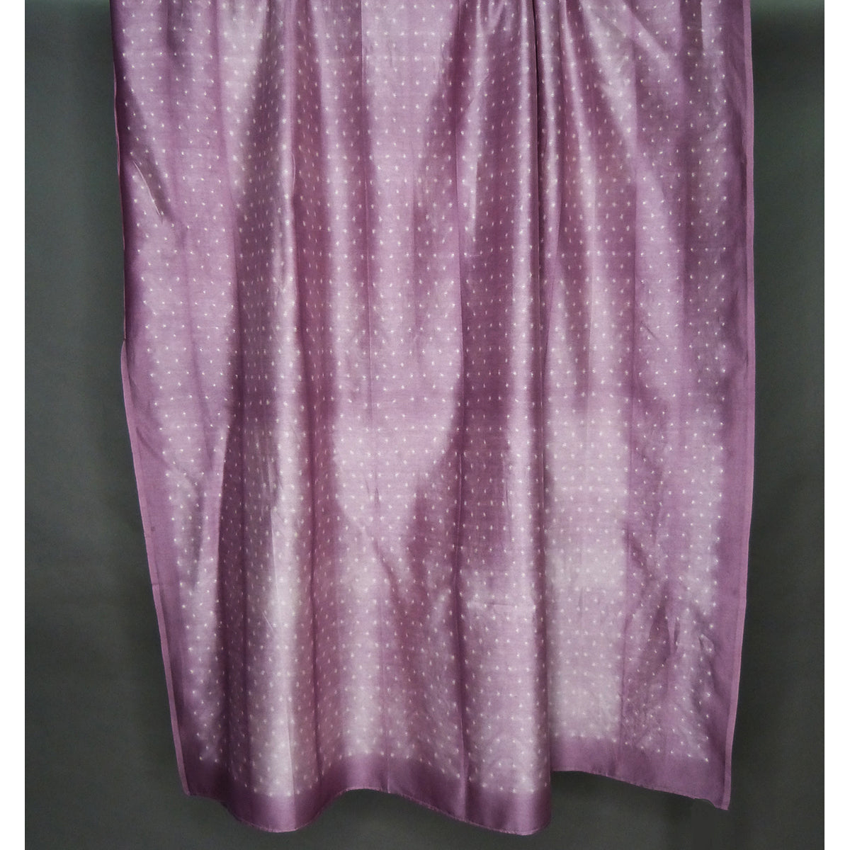 Delicious mauve colored chanderi shibori kurta fabric with sleeves - 2