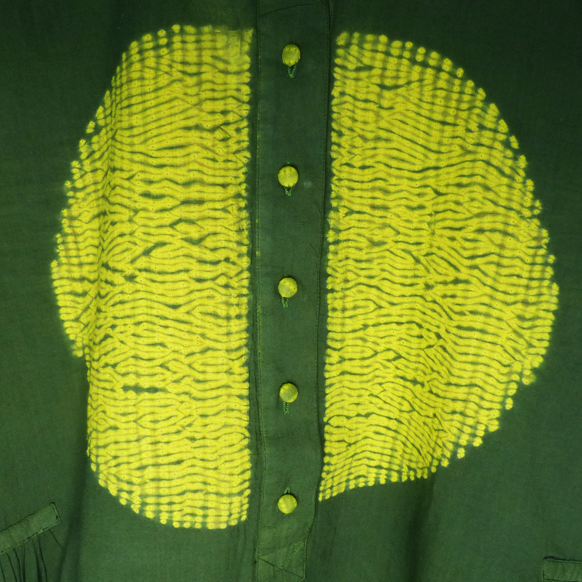 Mura Zen Circle tunic in Yellow- green colour - 3