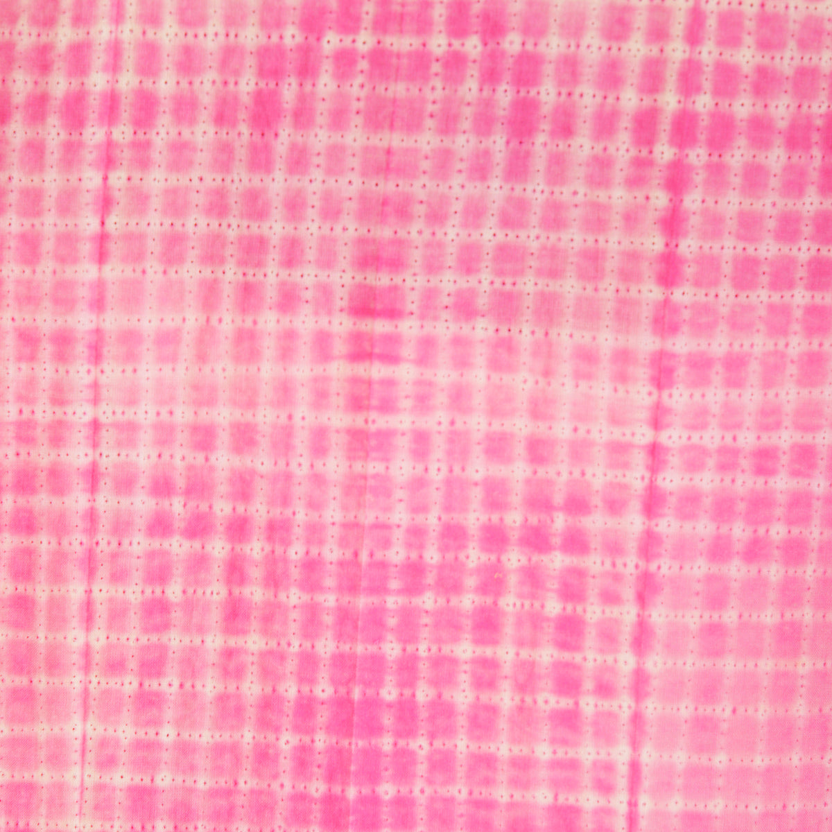 Pink Checks Lines Shibori Cotton Long Kurta - 4